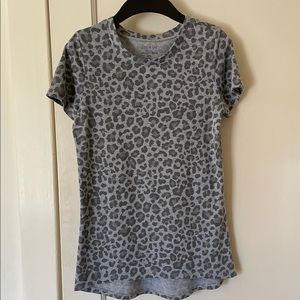 Gray leopard print tee shirt by Zoe + Liv